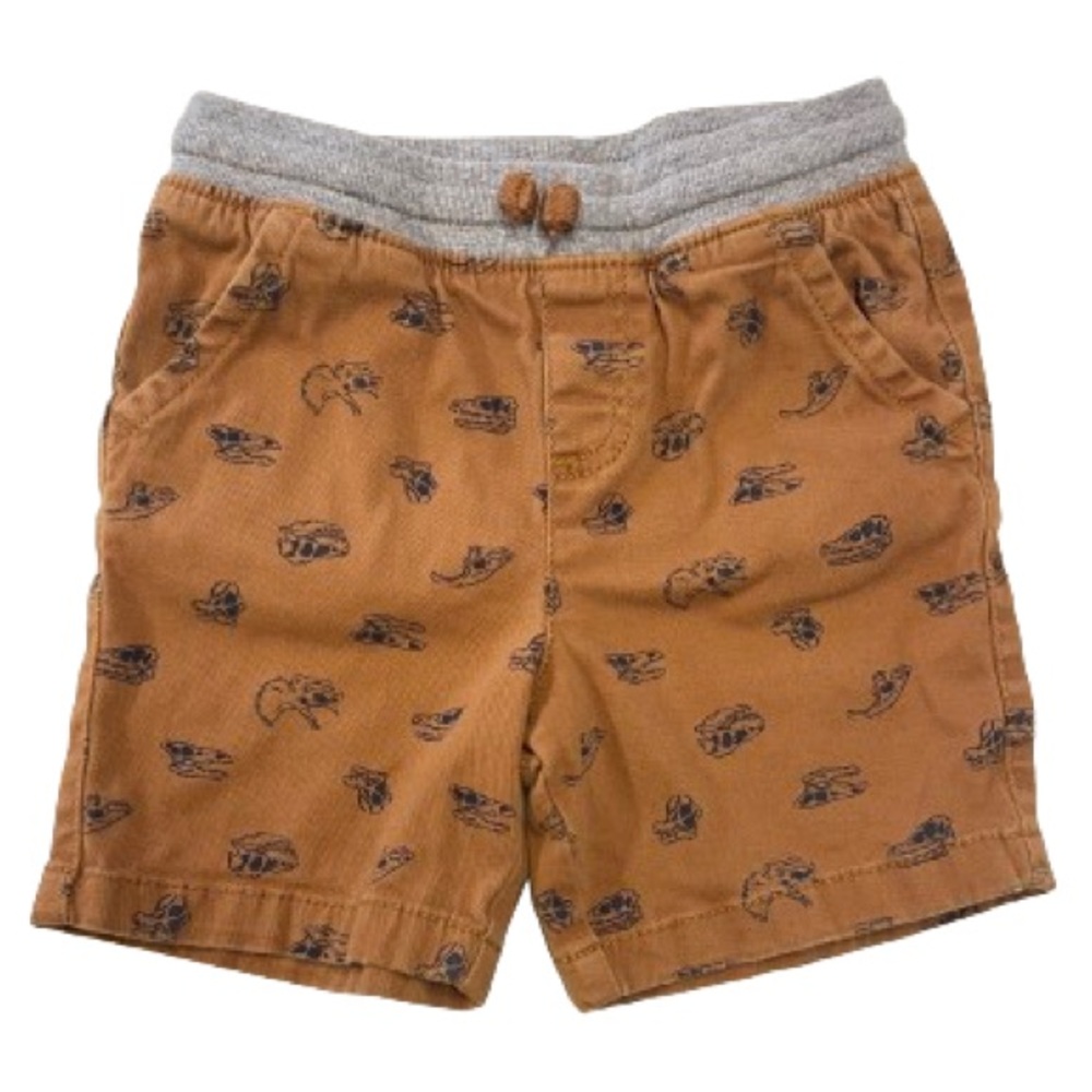 Boy’s Jumping Beans Dino Drawstring Chino Shorts With Comfort Waistband - 3T - Picture 1 of 3
